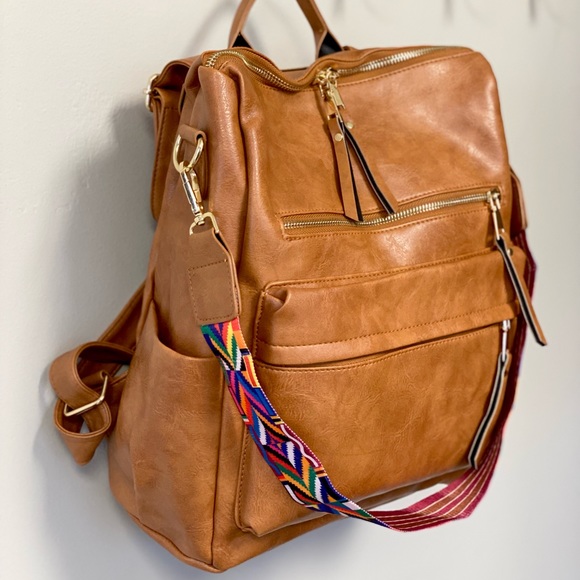 Brand NEW Camden Convertible Backpack in Camel 🧡 - Picture 13 of 16